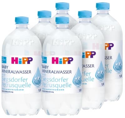 HiPP Baby přírodní minerální voda neperlivá 6x1l