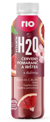 Rio H2O červený pomeranč s dužinou a ibišek