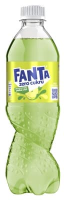 Fanta Zero cukru s příchutí jablka a liči