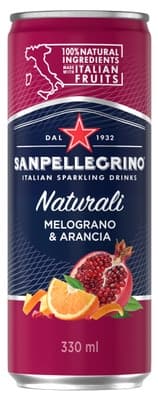 San Pellegrino Melograno & Arancia, plech