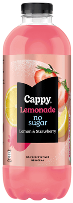 Cappy Lemonade Citrón & Jahoda bez cukru
