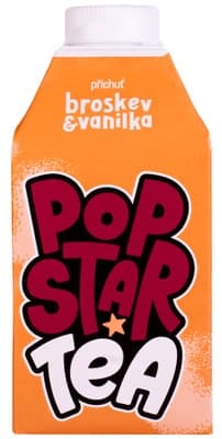 Popstar Tea ledový čaj s příchutí broskve a vanilky