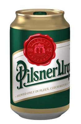 Pilsner Urquell světlý ležák, plech