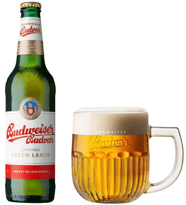 Budějovický Budvar Original, světlý ležák, sklo