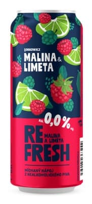 Lobkowicz Refresh Malina & Limeta 0,0% plech