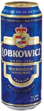Lobkowicz Premium Nealko, světlé nealko, plech