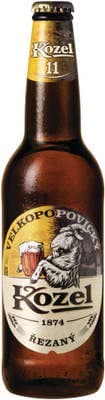 Velkopopovický Kozel 11, řezaný, sklo