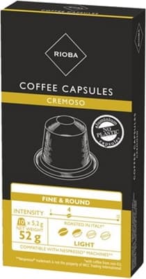 Rioba Espresso Cremoso kávové kapsle 10x5g