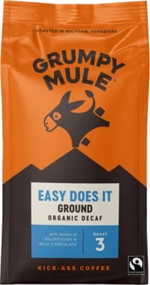 Grumpy Mule BIO SCA 83 mletá káva bez kofeinu Arabica