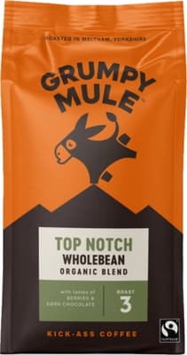 Grumpy Mule BIO Top Notch zrnková káva Arabica