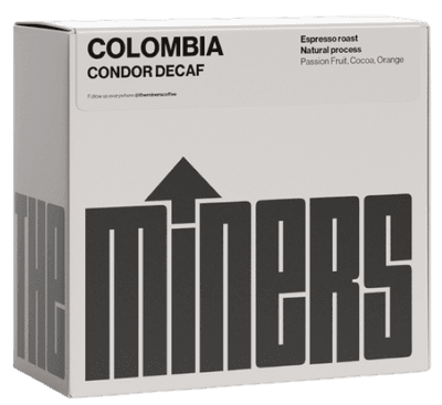 The Miners Colombia Condor Decaf kávová zrna