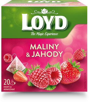 Loyd Čaj pyramida maliny a jahody
