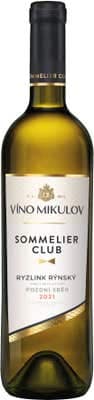 Víno Mikulov Sommelier Club Ryzlink rýnský víno s přívlastkem pozdní sběr suché bílé