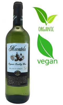 Macatela BIO Airen, Organic Vegan bílé suché