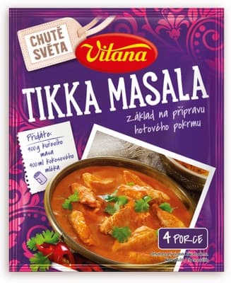 Vitana  Tikka masala, základ jídla