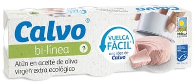 Calvo Tuňák v bio extra panenském olivovém oleji, 3x65g