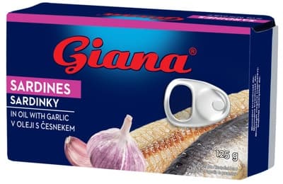 Giana Sardinky v rostlinném oleji s česnekem
