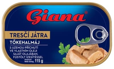Giana Tresčí játra s uzenou příchutí ve vlastním oleji