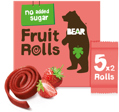 Bear Fruit Rolls ovocné plátky Jahoda 5x20g