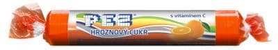 Pez Hroznový cukr s vitamínem C, s pomerančovou příchutí