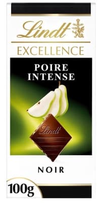 Lindt Excellence Hořká čokoláda s hruškovou náplní a kousky mandlí