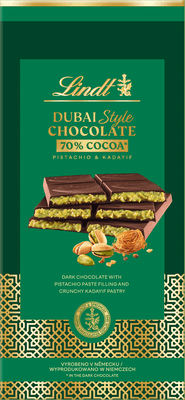 Lindt Dubajská čokoláda hořká