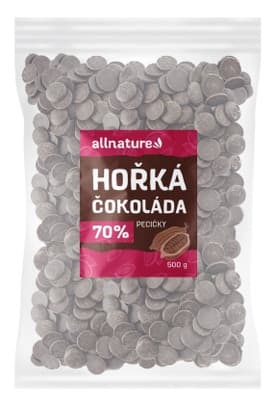 Allnature Hořká čokoláda 70% pecičky