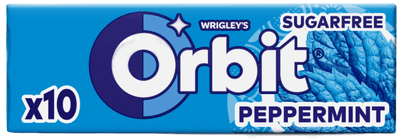 Orbit Peppermint žvýkačky bez cukru s mentolovou příchutí
