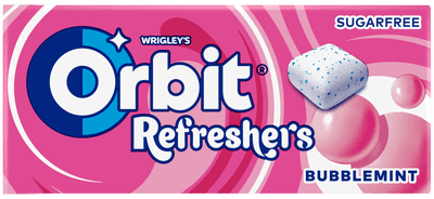 Orbit Refreshers žvýkačky bez cukru, Bubblemint