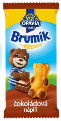 Opavia Brumík Čokoládová náplň jemné pečivo