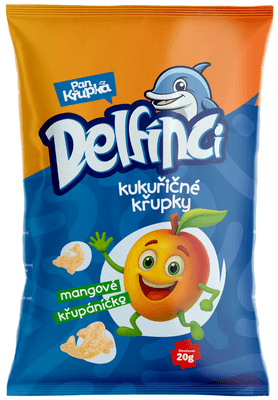 Pan Křupka Delfínci kukuřičný snack mangový