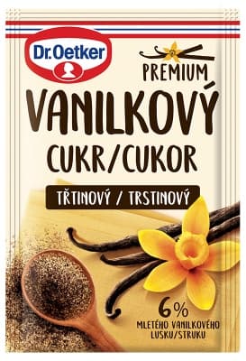 Dr. Oetker Třtinový cukr s mletým vanilkovým luskem