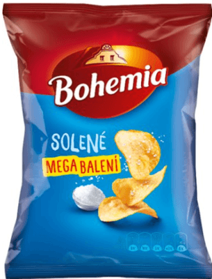 Bohemia chips solené