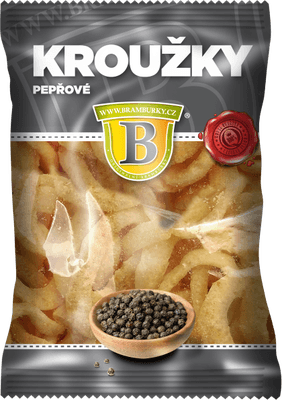 Originální hospodské brambůrky Kroužky pepřové