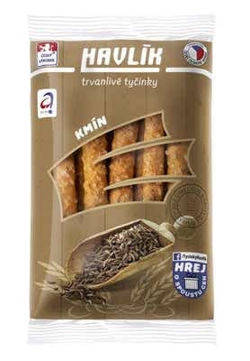 Havlík Trvanlivé tyčinky se sýrem, solí a kmínem