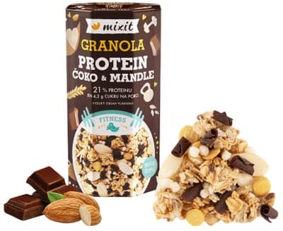 Mixit Proteinová granola - čoko & mandle