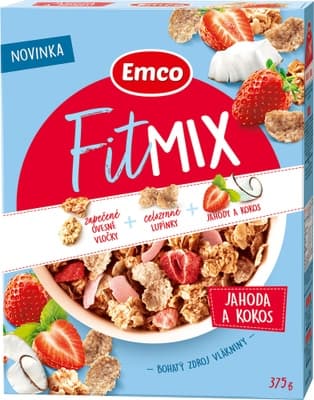 Emco Fitmix jahoda a kokos