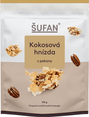 Šufan Kokosová hnízda s pekany