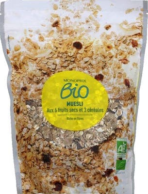 Monoprix BIO Müsli se sušenými plody