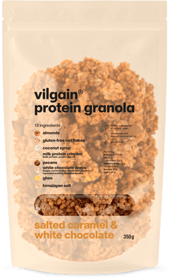 Vilgain Protein Granola slaný karamel s bílou čokoládou
