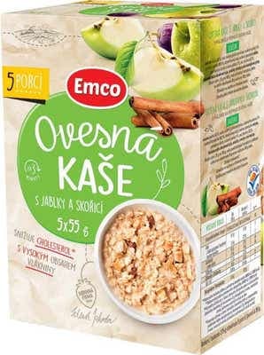 Emco Ovesná kaše s jablky a skořicí 5x55g