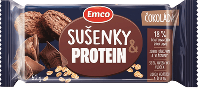 Emco Oves sušenky protein s čokoládou