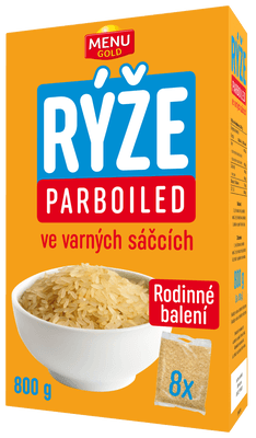 Menu Gold Rýže parboiled ve varných sáčcích 8x100g