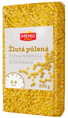 Menu Gold Čočka žlutá, půlená
