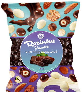 IBK trade Rozinky Jumbo v mléčné čokoládě