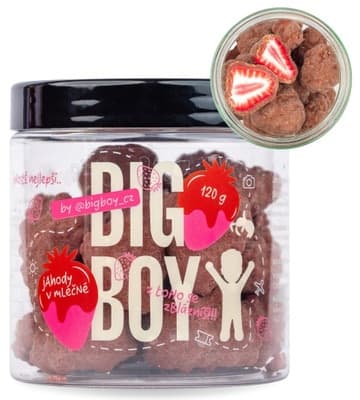 BIG BOY® Jahody v mléčné čokoládě