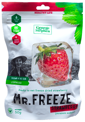 George and Stephen Mr. Frozen strawberry, sušené mrazem