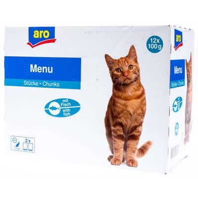 ARO Kapsička pro kočky rybí 12x100g