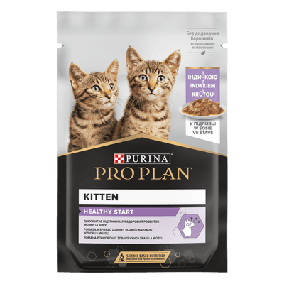 ProPlan Kitten Healthy Start, krůtí kapsička pro koťata
