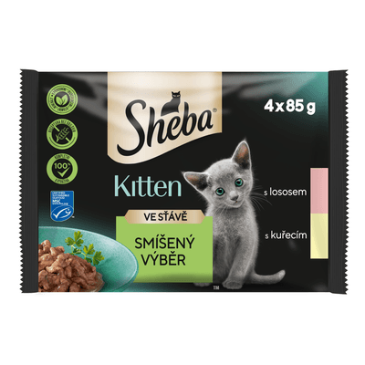 Sheba Kapsičky smíšený výběr ve šťávě pro koťata